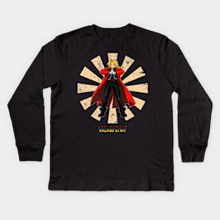 Edward Elric Retro Japanese Kids Long Sleeve T-Shirt